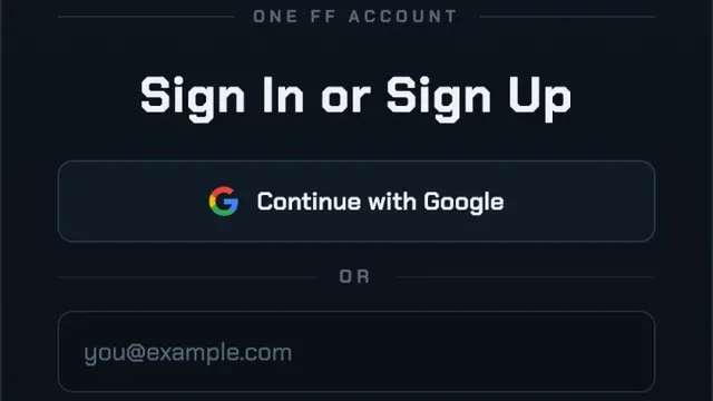 The FF Drafter sign-in dialog with Google and email sign-in-link options