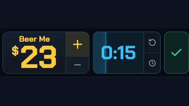 The FF Drafter bid pod with the current bid and the lot clock